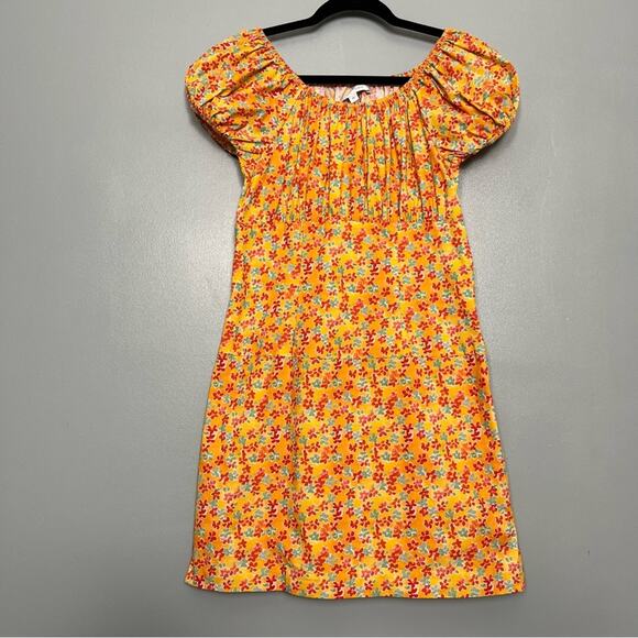 Caroline Constas Calla Mini Dress Floral Off The Shoulder Women’s M - Picture 2 of 9